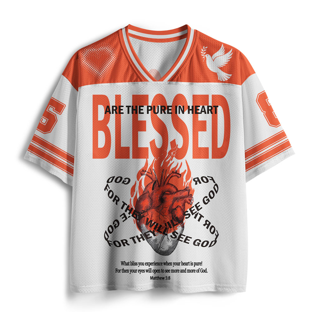 Blessed Are The Pure In Heart  Christian Mesh Jersey