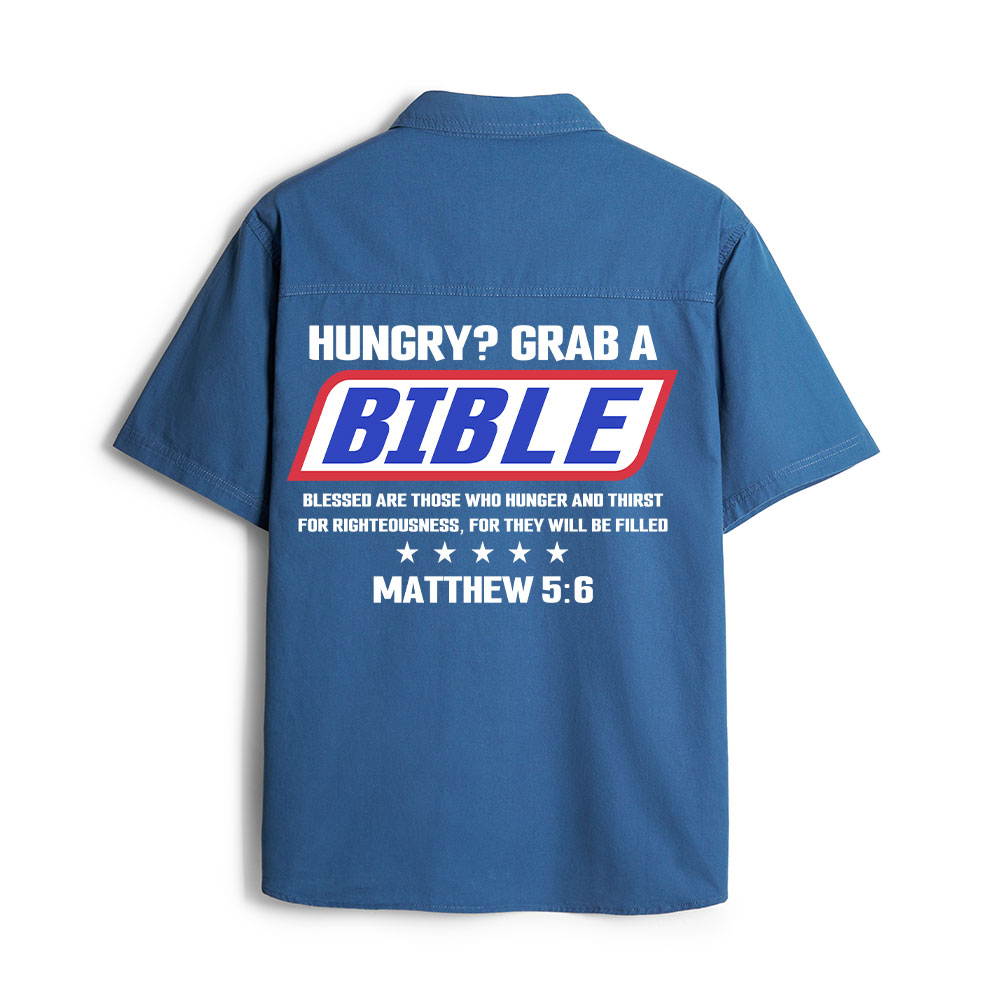 Blessed Are Those Who Hunger And Thirst For Righteousness Christian Work Shirt