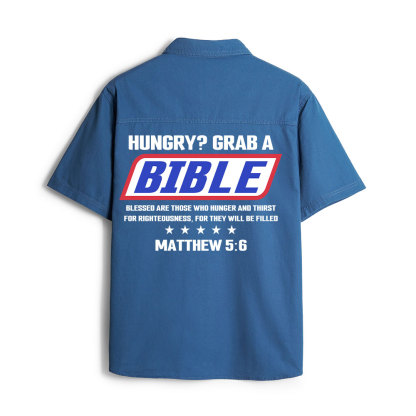 Blessed Are Those Who Hunger And Thirst For Righteousness Christian Work Shirt