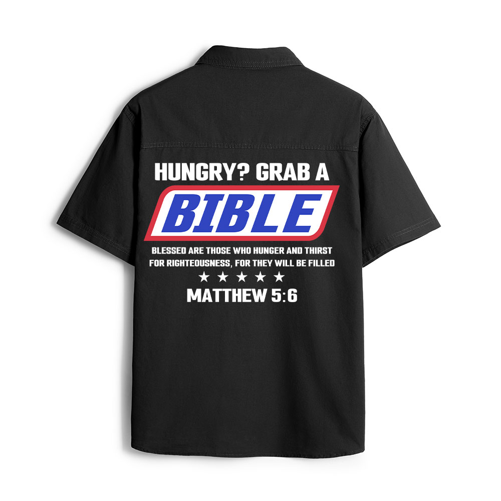 Blessed Are Those Who Hunger And Thirst For Righteousness Christian Work Shirt
