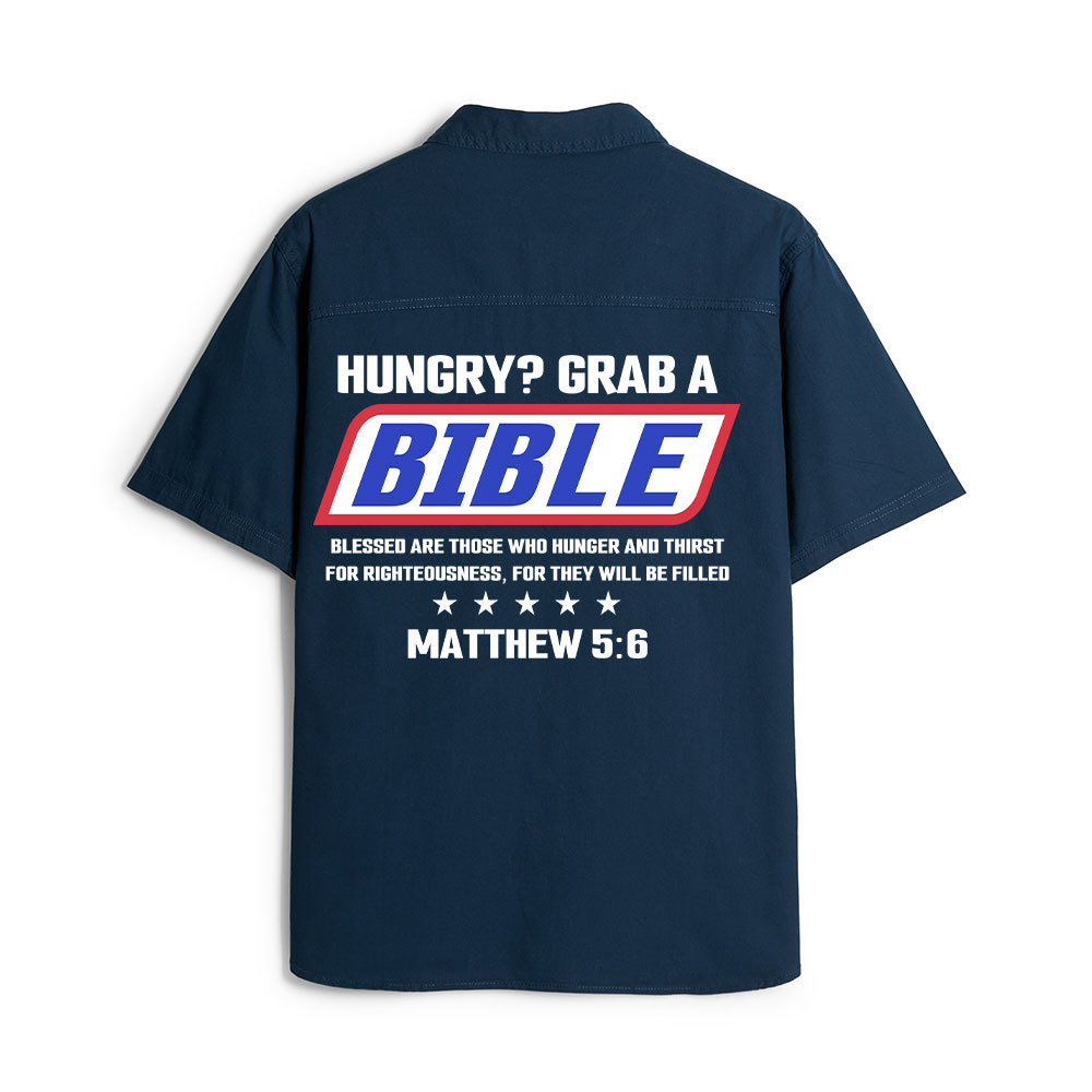 Blessed Are Those Who Hunger And Thirst For Righteousness Christian Work Shirt