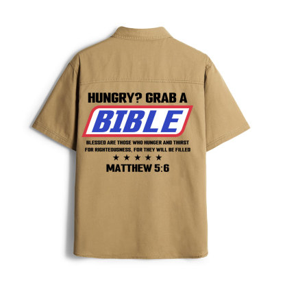Blessed Are Those Who Hunger And Thirst For Righteousness Christian Work Shirt