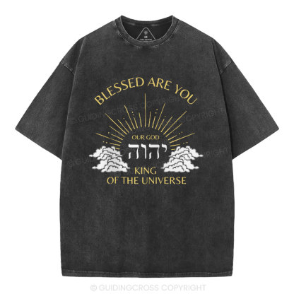 Blessed Are You Chiristian Washed T-Shirt