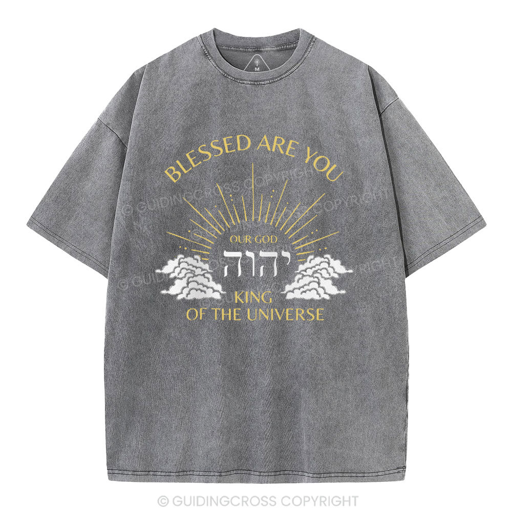 Blessed Are You Chiristian Washed T-Shirt