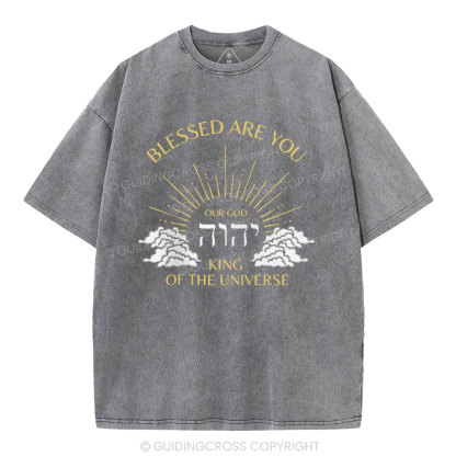 Blessed Are You Chiristian Washed T-Shirt