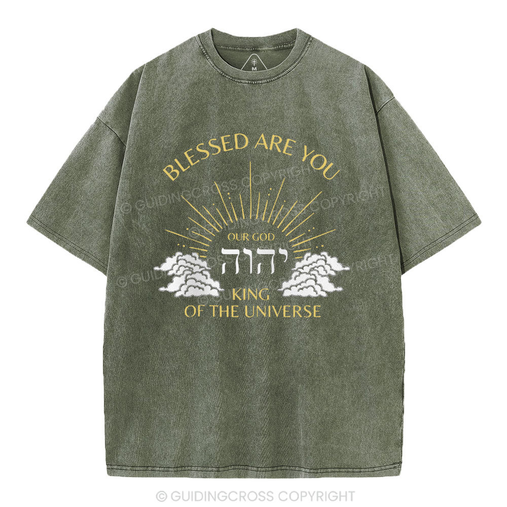 Blessed Are You Chiristian Washed T-Shirt