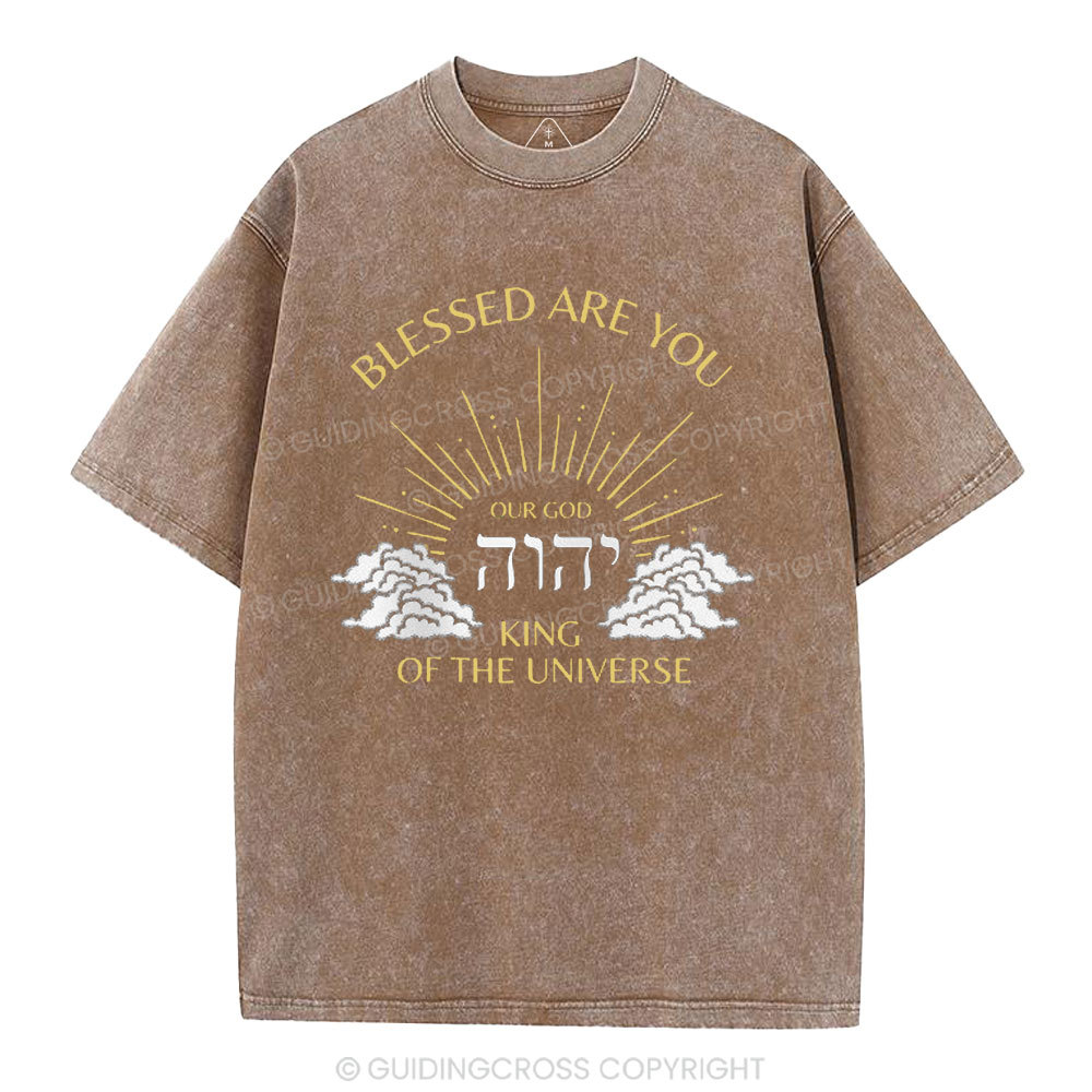 Blessed Are You Chiristian Washed T-Shirt