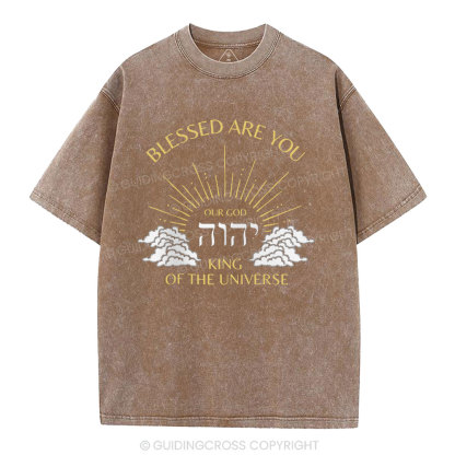 Blessed Are You Chiristian Washed T-Shirt
