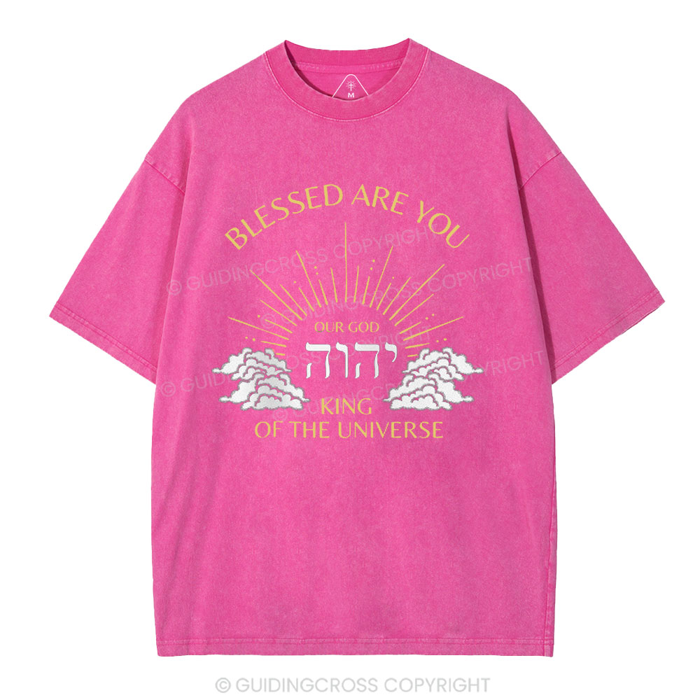 Blessed Are You Chiristian Washed T-Shirt