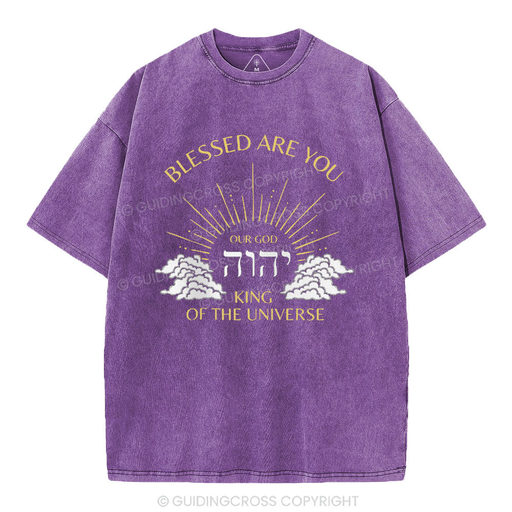 Blessed Are You Chiristian Washed T-Shirt