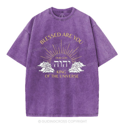 Blessed Are You Chiristian Washed T-Shirt