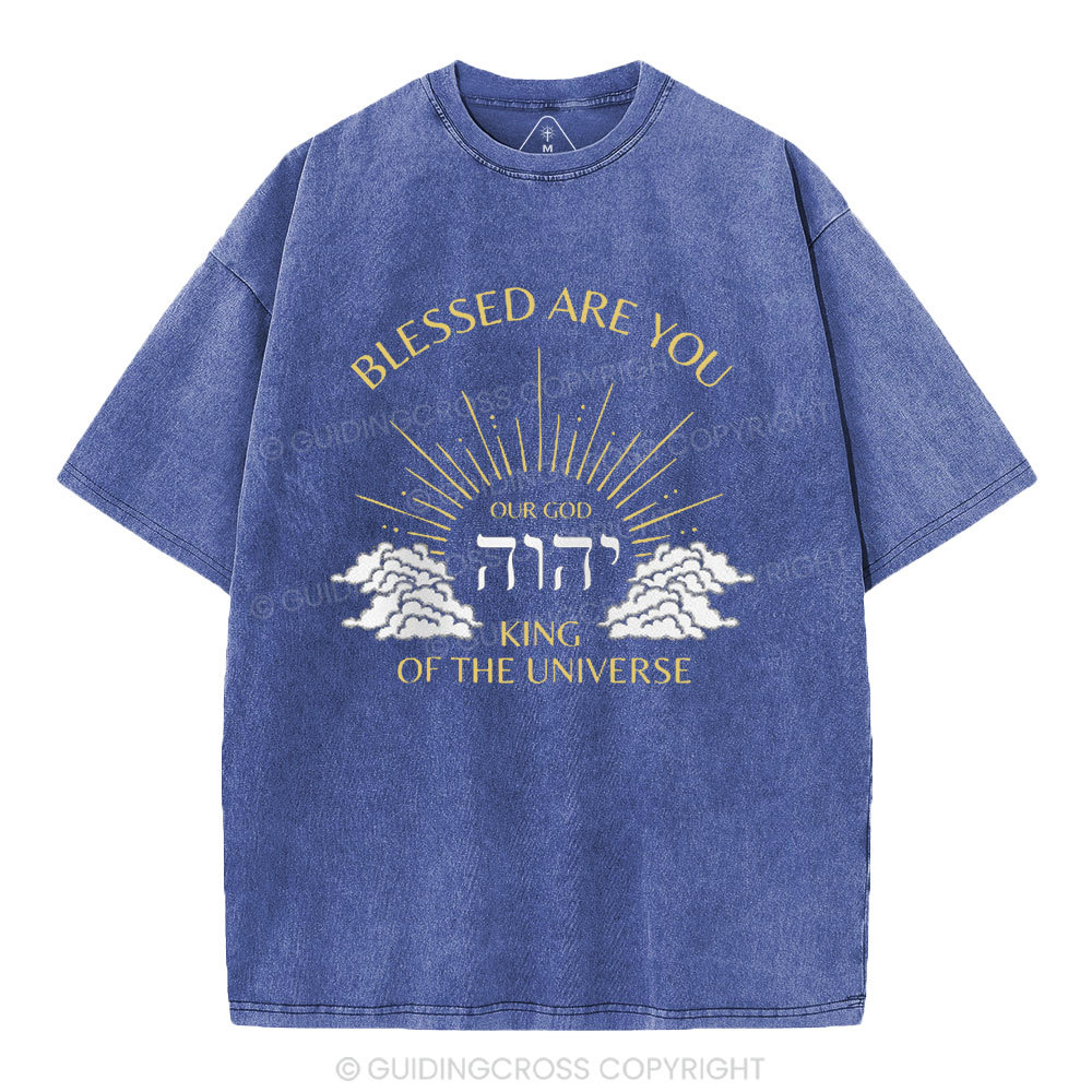 Blessed Are You Chiristian Washed T-Shirt