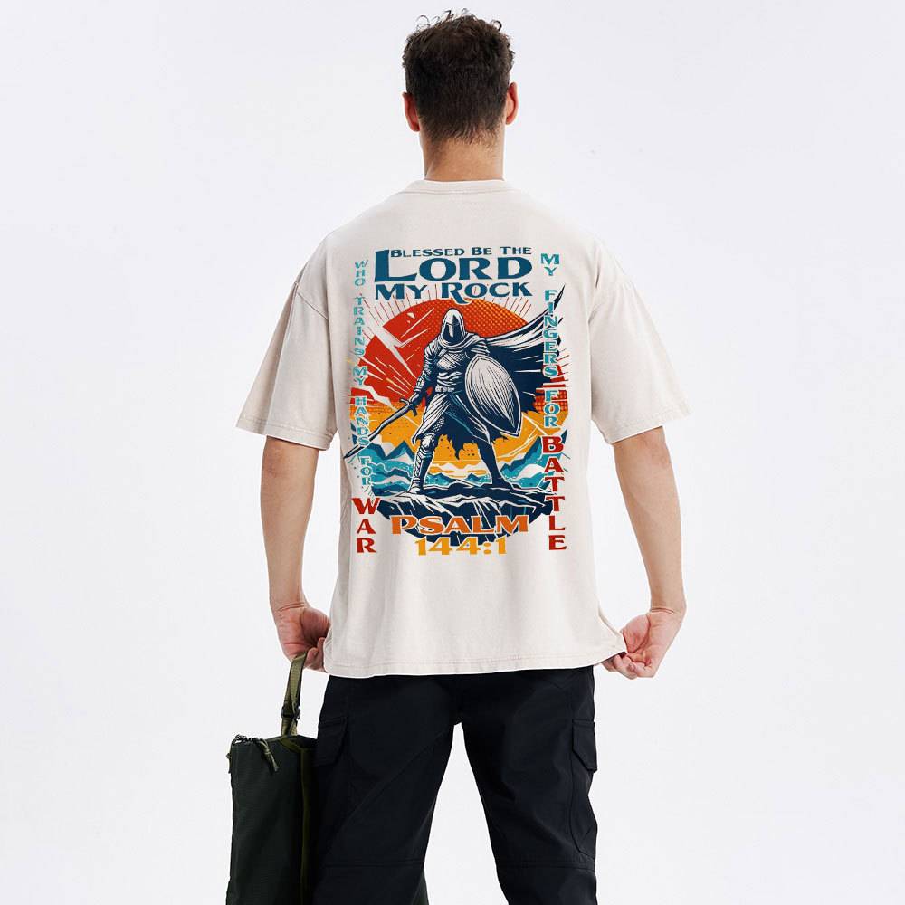 Blessed Be The Lord Christian Washed T-Shirt