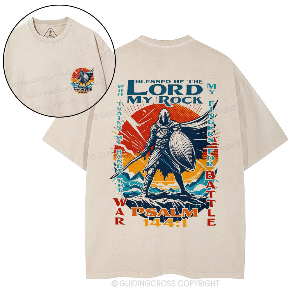 Blessed Be The Lord Christian Washed T-Shirt