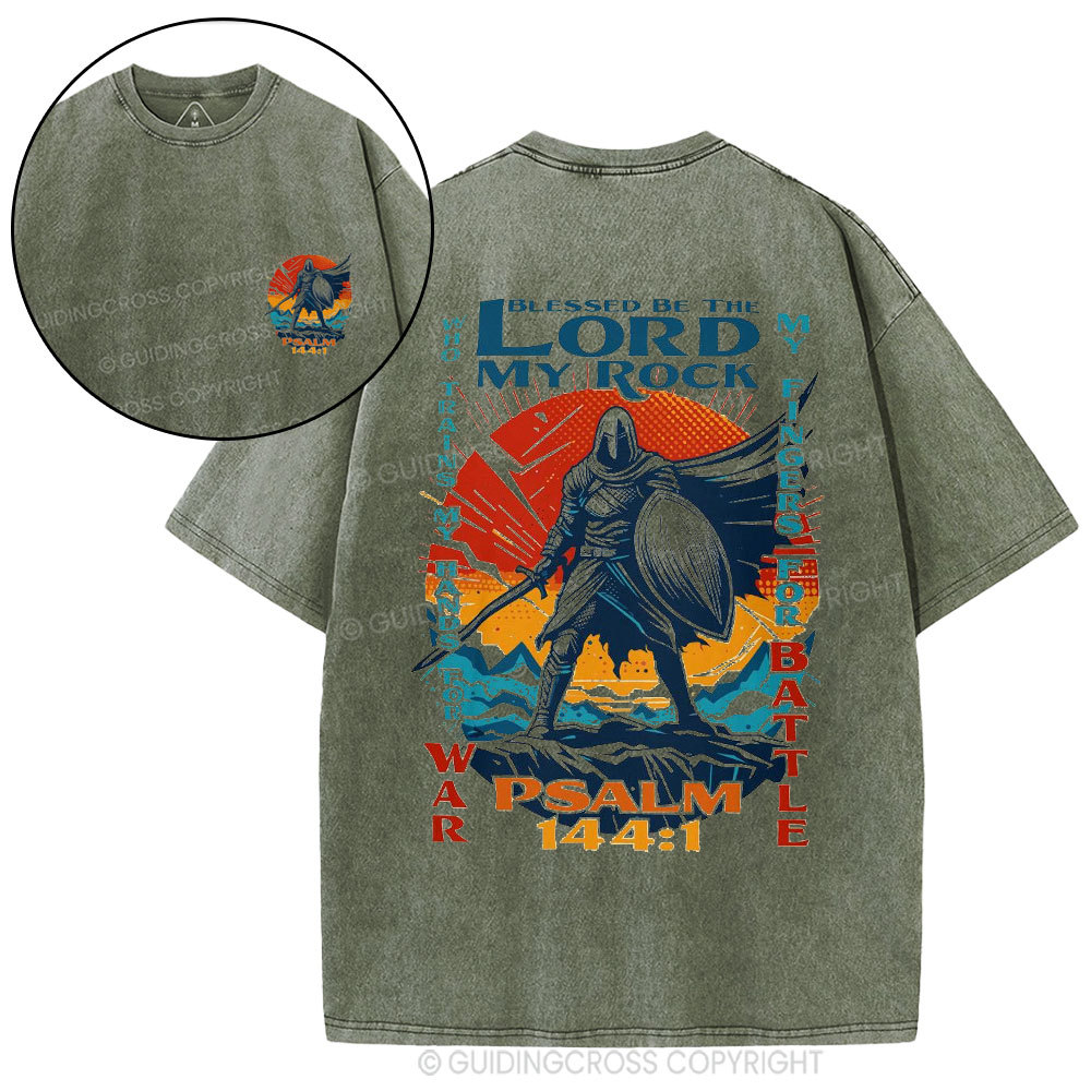 Blessed Be The Lord Christian Washed T-Shirt