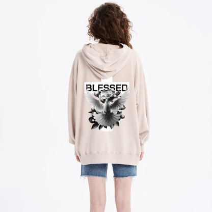 Blessed Beyond Measure Christian Washed Hoodie