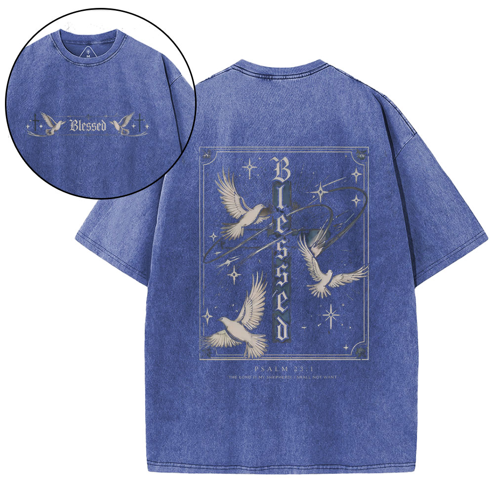Blessed Christian Washed T-Shirt