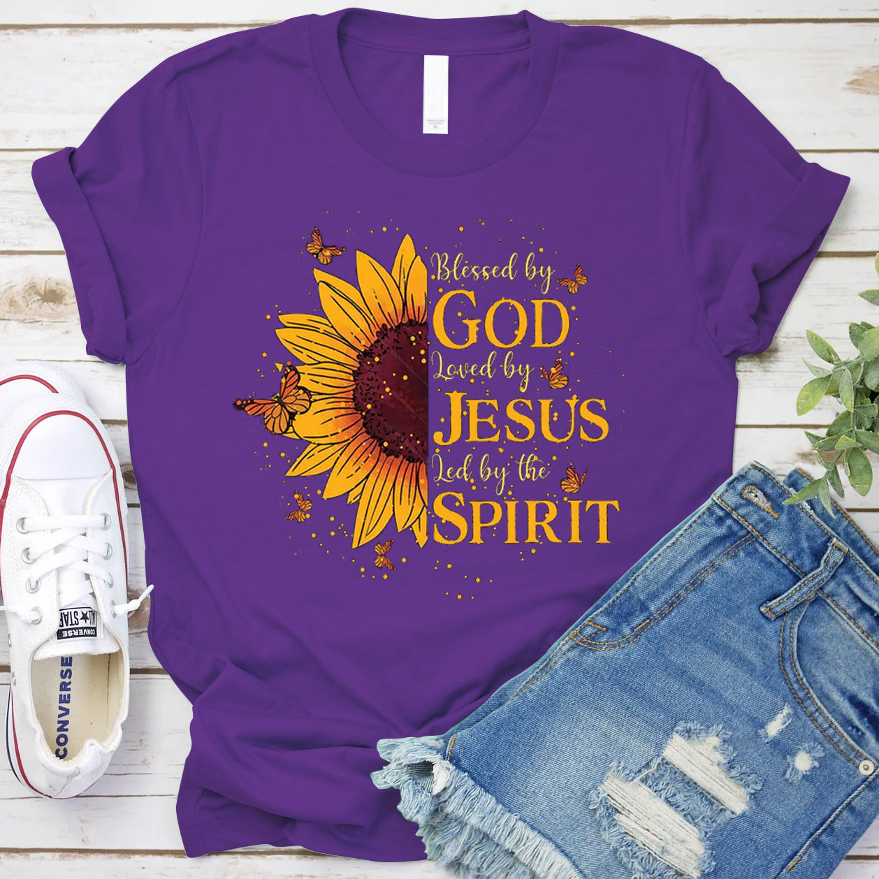 Blessed By The God Christian T-Shirt