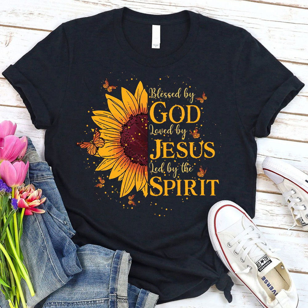 Blessed By The God Christian T-Shirt