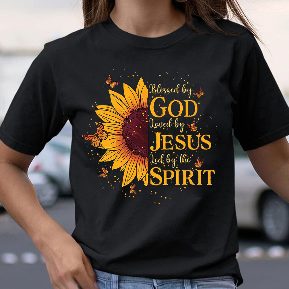 Blessed By The God Christian T-Shirt