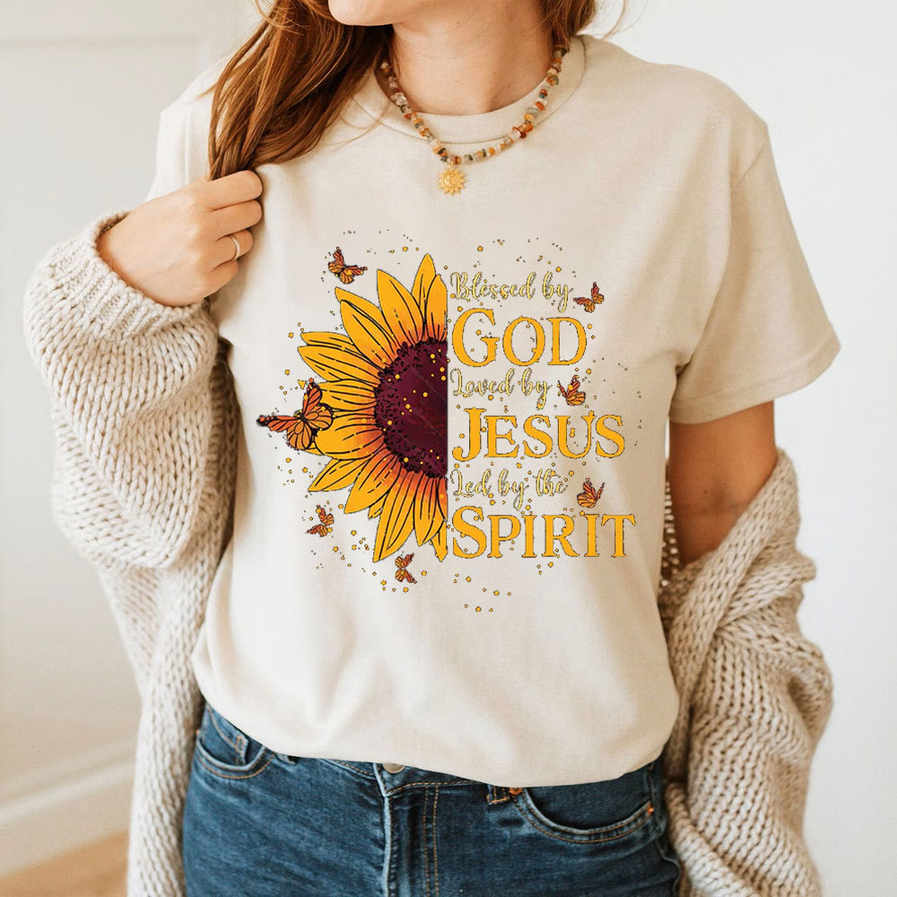 Blessed By The God Christian T-Shirt