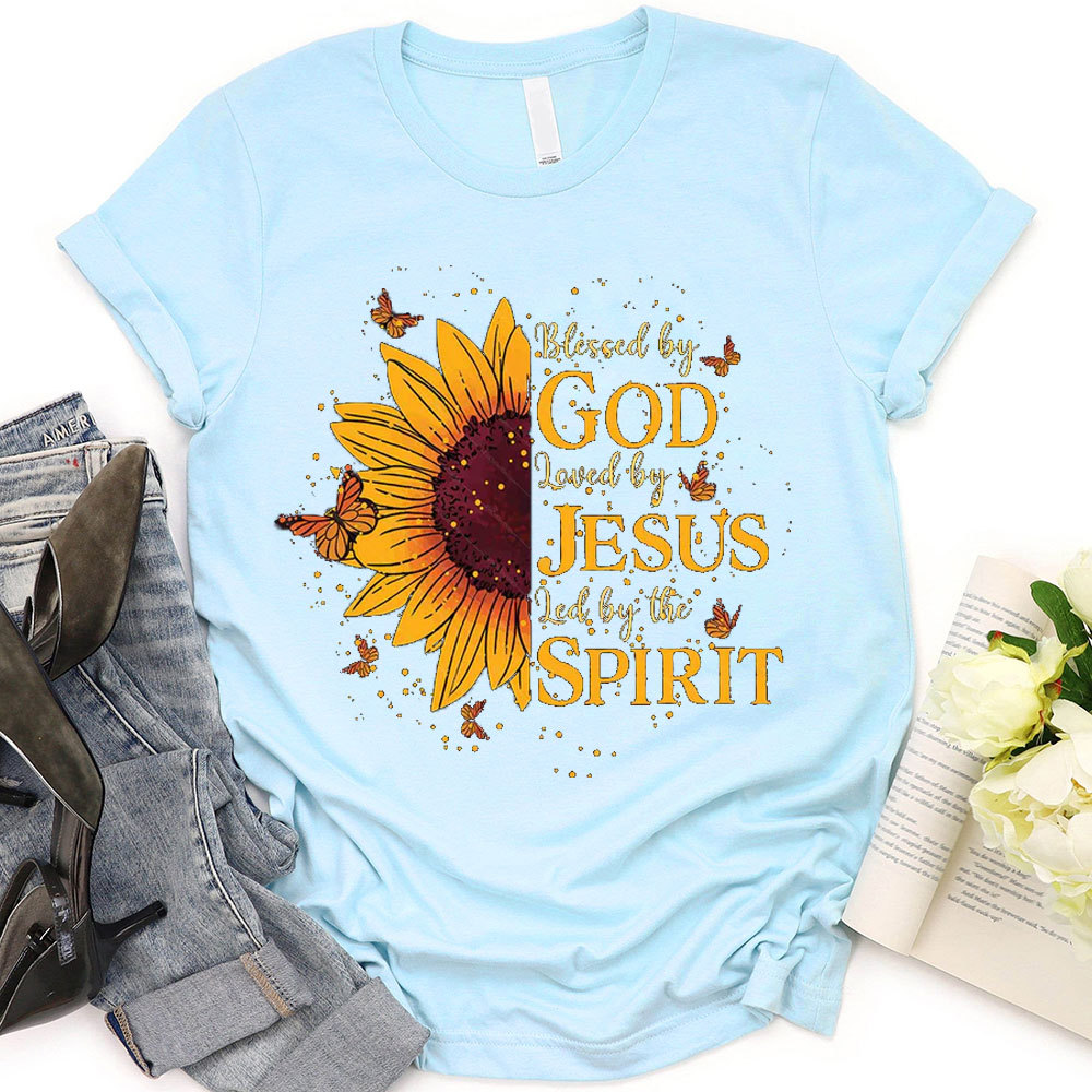 Blessed By The God Christian T-Shirt
