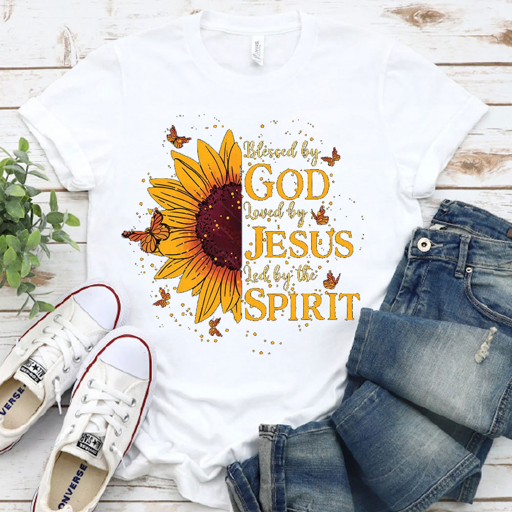 Blessed By The God Christian T-Shirt