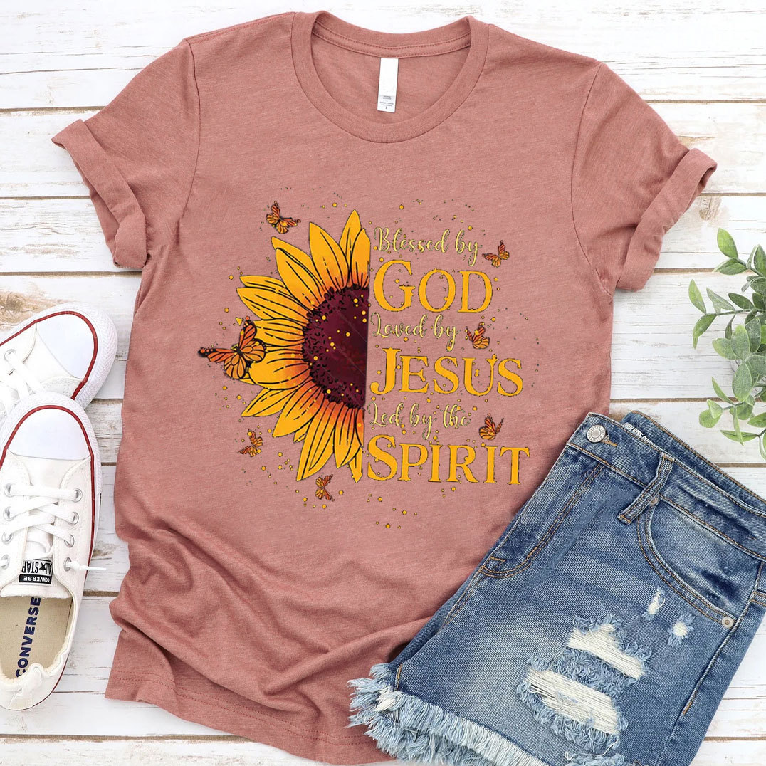 Blessed By The God Christian T-Shirt
