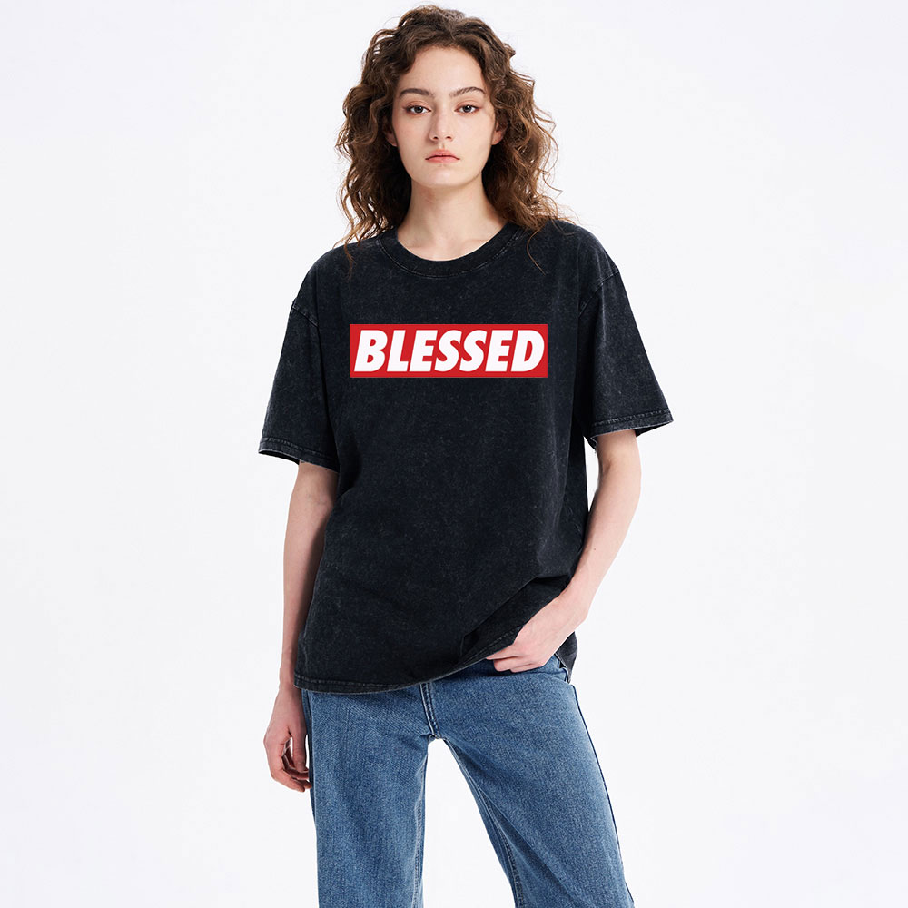 Blessed Christian Washed T-Shirt