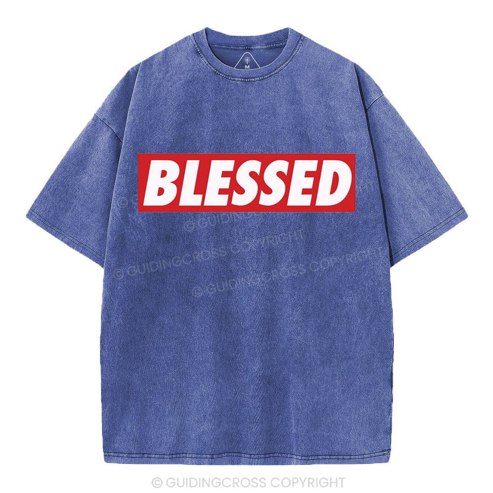 Blessed Christian Washed T-Shirt