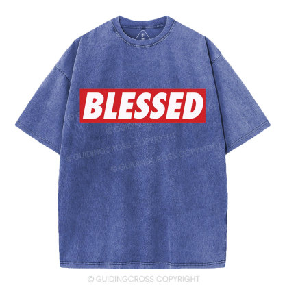Blessed Christian Washed T-Shirt
