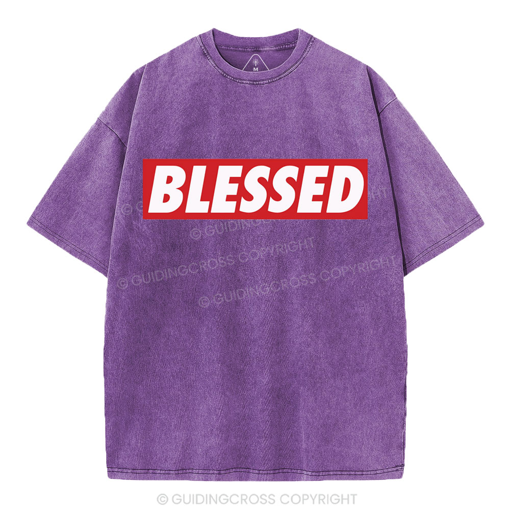 Blessed Christian Washed T-Shirt