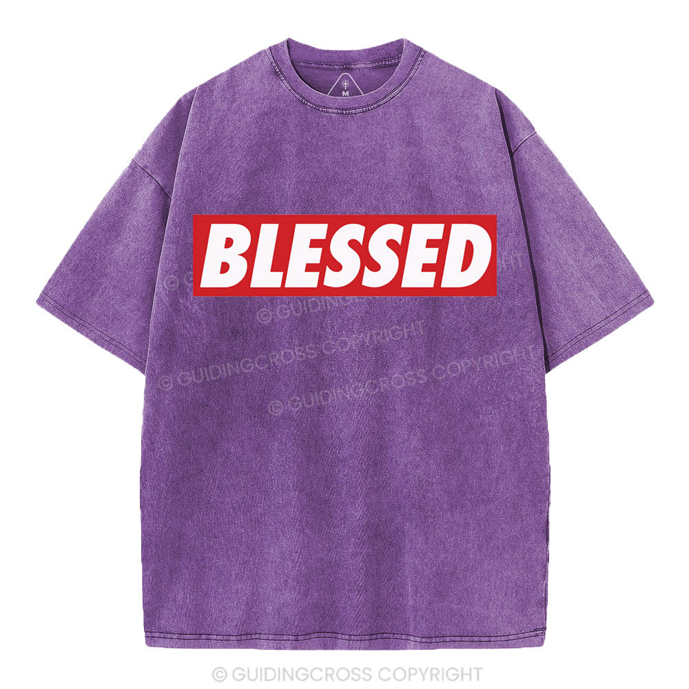 Blessed Christian Washed T-Shirt