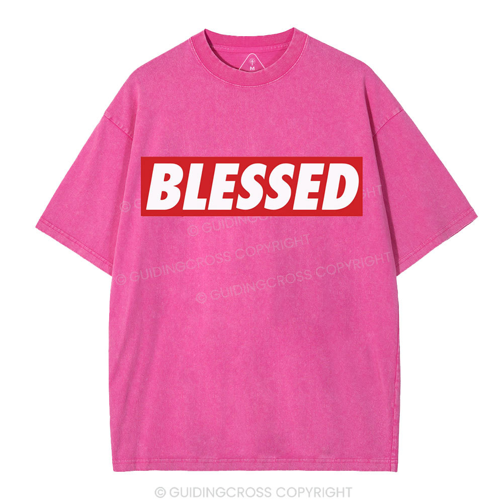 Blessed Christian Washed T-Shirt