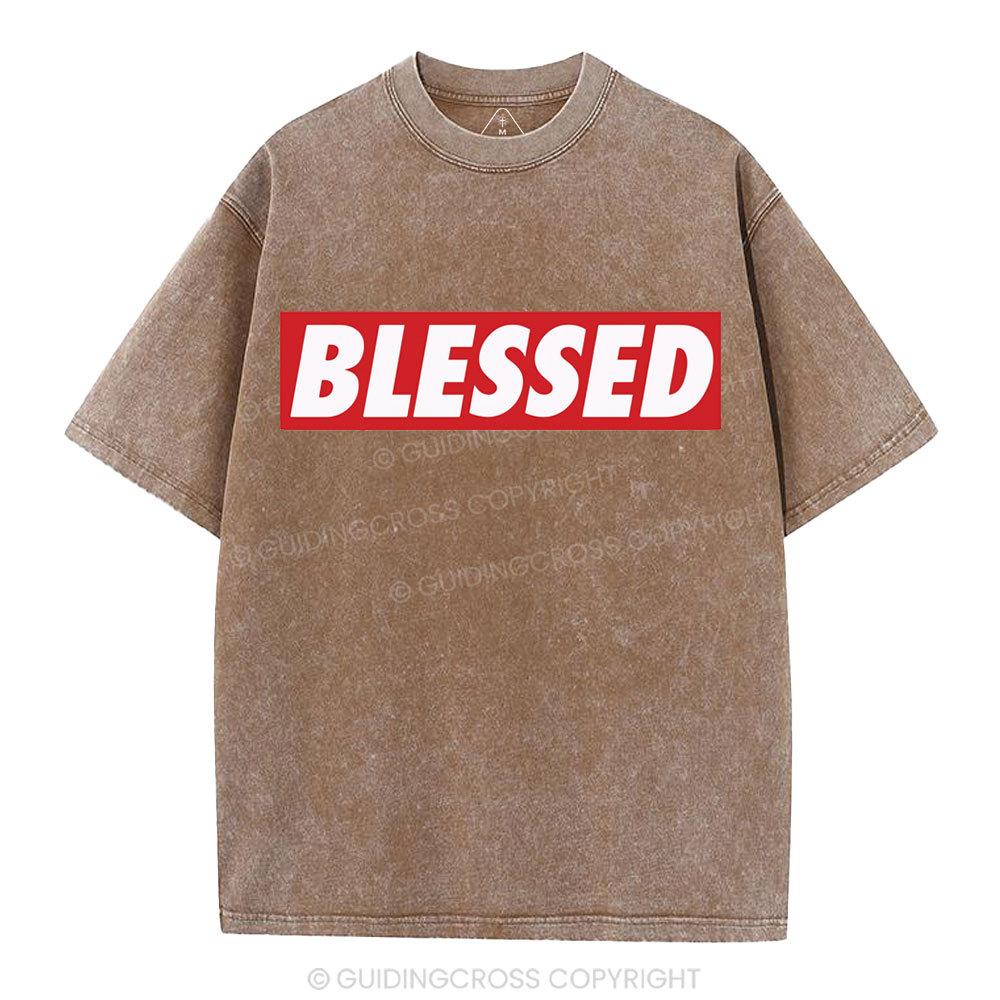 Blessed Christian Washed T-Shirt