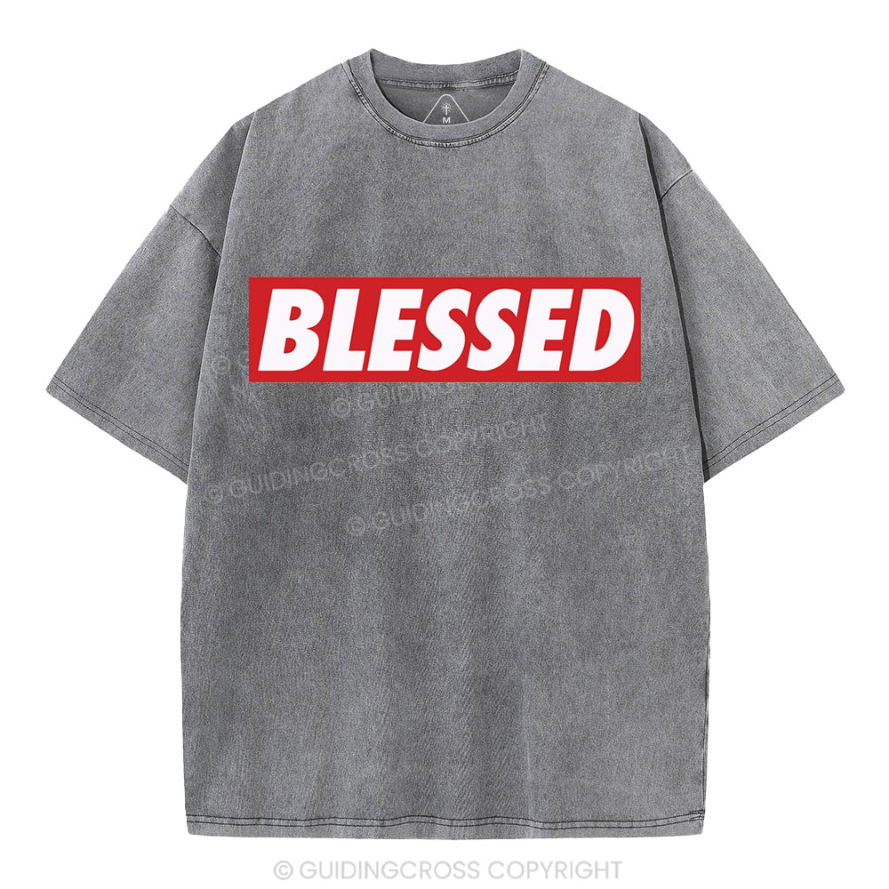 Blessed Christian Washed T-Shirt