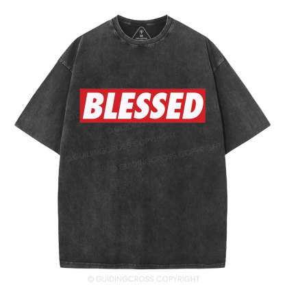Blessed Christian Washed T-Shirt