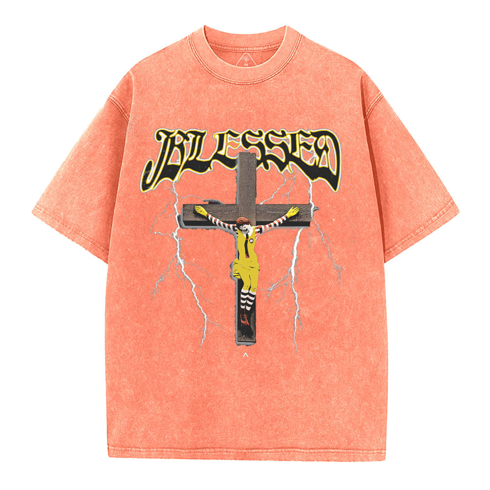 Blessed Christian Washed T-Shirt