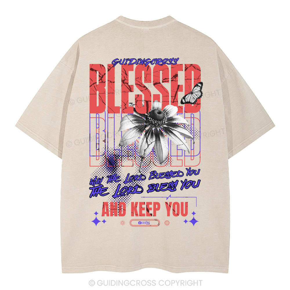 Blessed Christian Washed T-Shirt