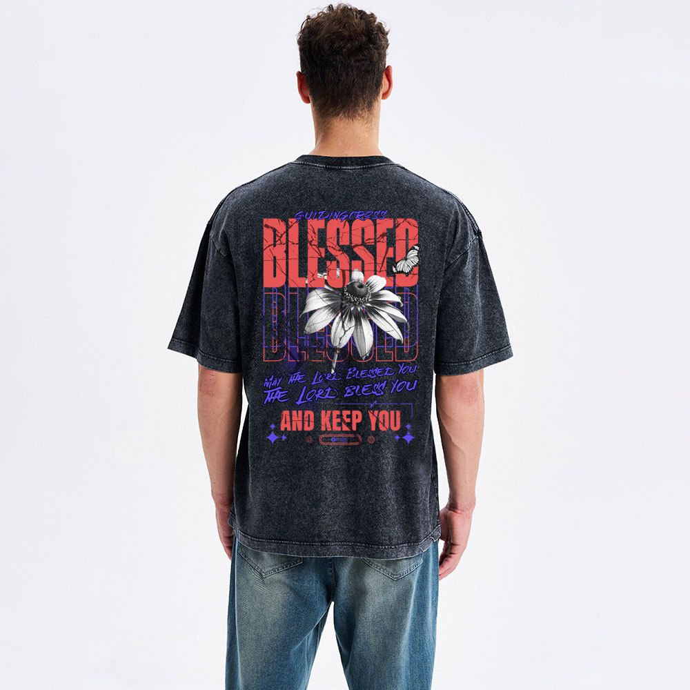 Blessed Christian Washed T-Shirt