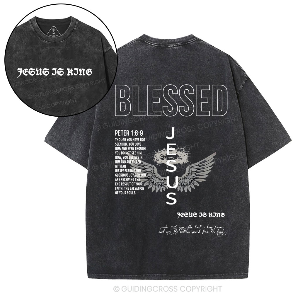 Blessed Christian Washed T-Shirt