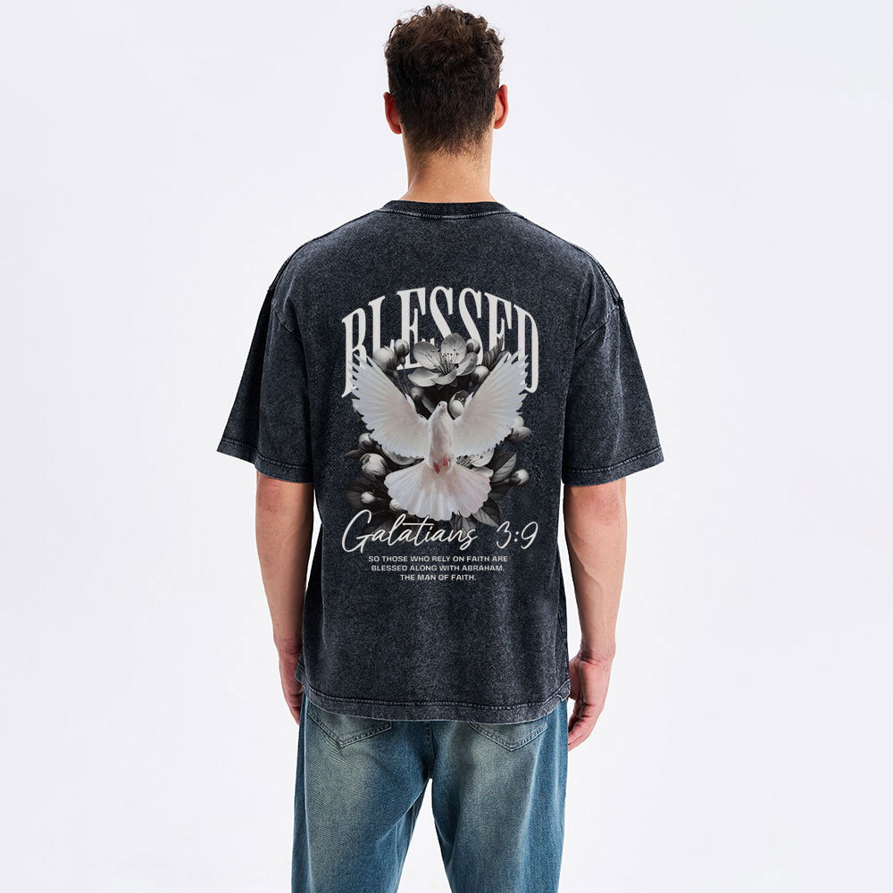 Blessed Christian Washed T-Shirt