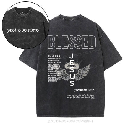 Blessed Christian Washed T-Shirt