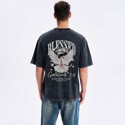 Blessed Christian Washed T-Shirt