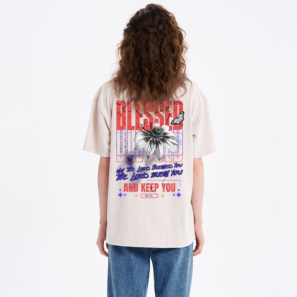 Blessed Christian Washed T-Shirt