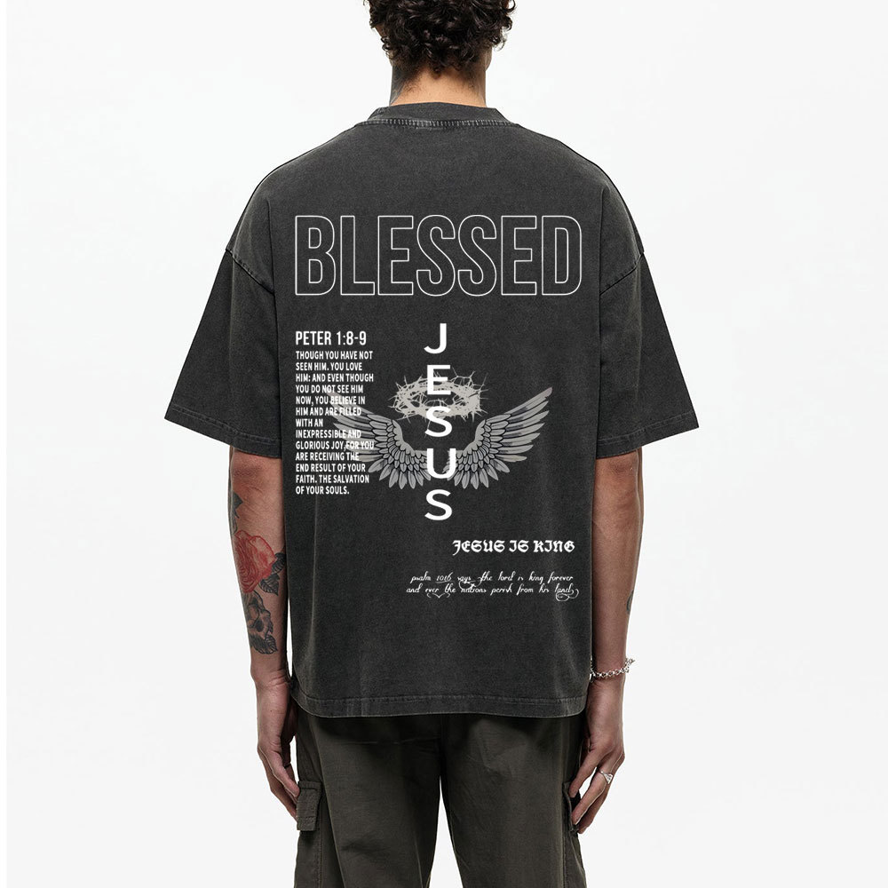 Blessed Christian Washed T-Shirt