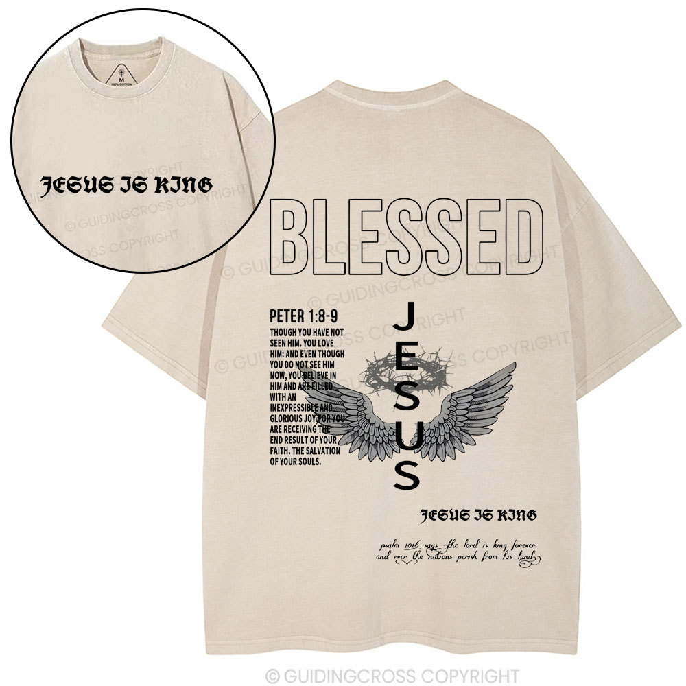 Blessed Christian Washed T-Shirt