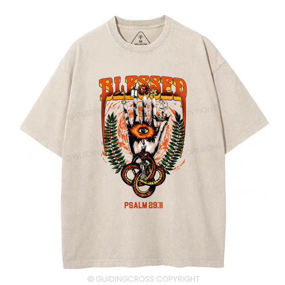 Blessed Christian Washed T-Shirt