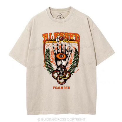 Blessed Christian Washed T-Shirt