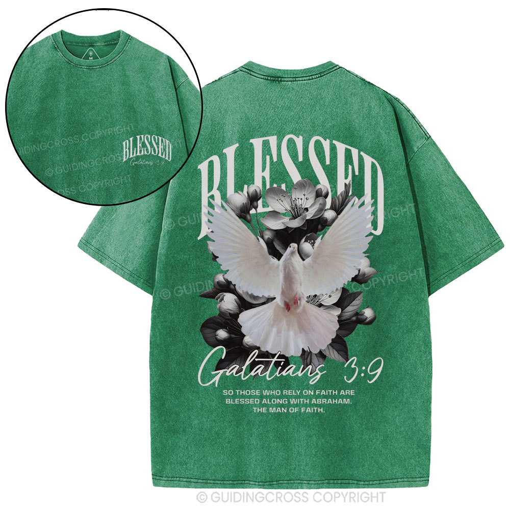 Blessed Christian Washed T-Shirt